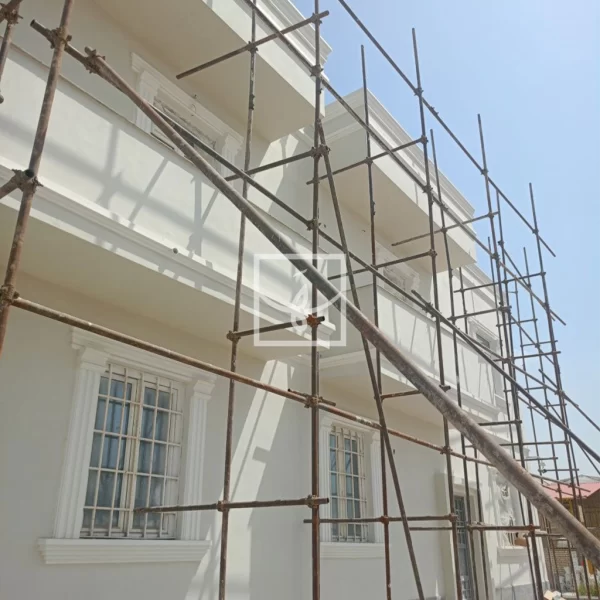 اجرای هیدروسمنت هشتیکو بر روی نما